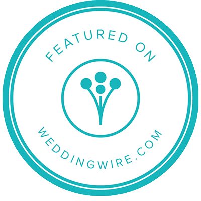 Featured on WeddingWire.com featured on wedding wire badge
