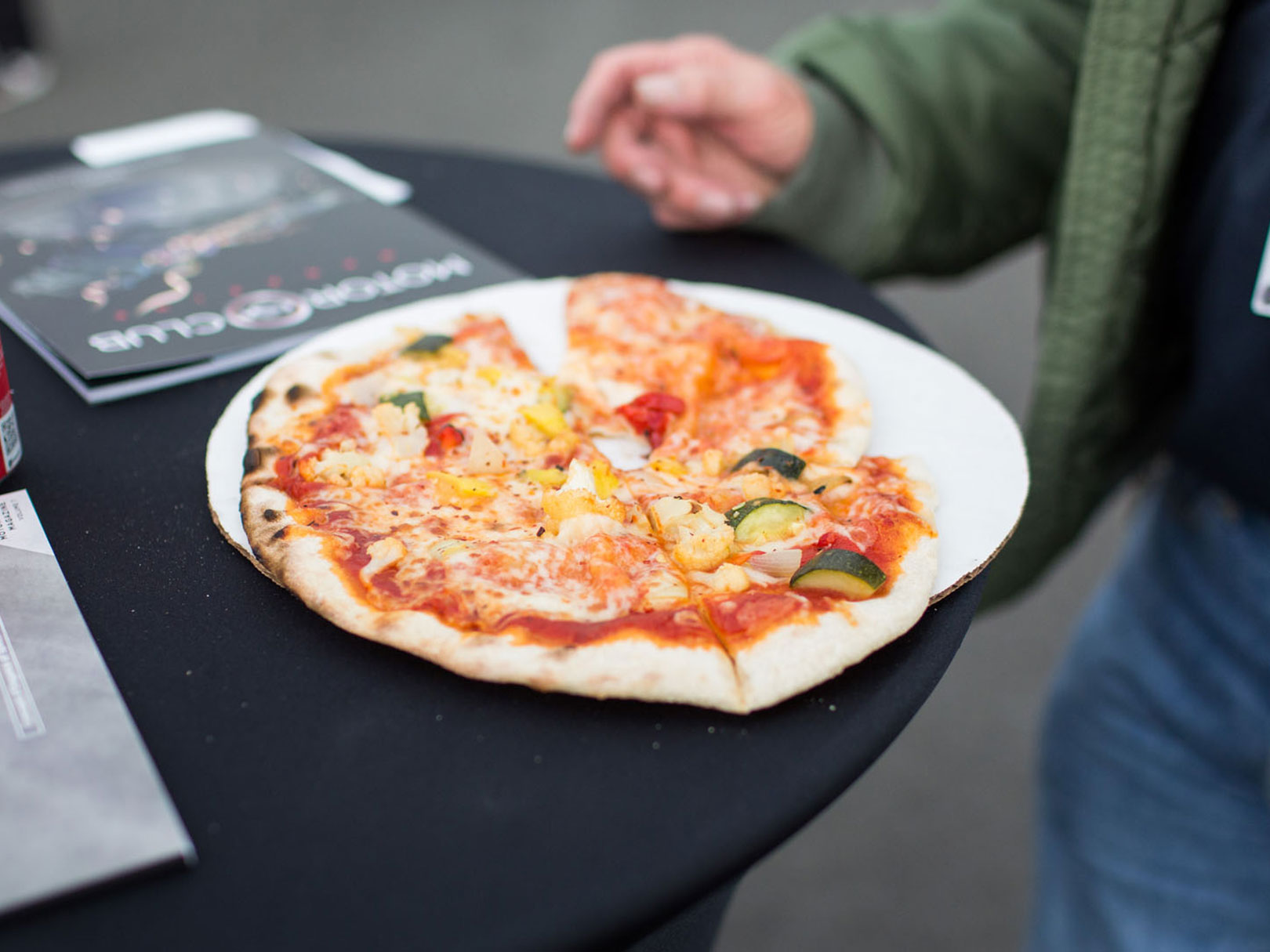 Fresh wood-smoked pizza wood-smoked pizza